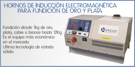 Horno de fundicion oro y plata